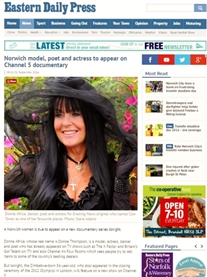 In Eastern Daily Press 1st September http://www.edp24.co.uk/news/norwich_model_poet_and_actress_to_appear_on_channel_5_documentary_1_4679423