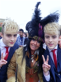 Jedwood & I at my X-Factor Audition in Manchester. I was so impressed by Jedwood & am now their #1 Fan! 5th June 2012