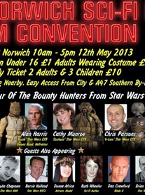 I am a Guest at the Norwich Sci-fi Star Wars Convention 12 MAY 2013