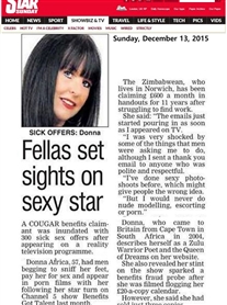 Me in the Daily Star Sunday 13 Dec 2015
